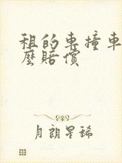 租的车撞车了怎么赔偿