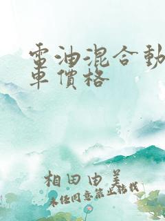 电油混合动力汽车价格