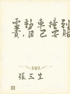 电动车撞到人全责,自己要赔多少