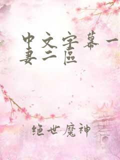 中文字幕一区人妻二区