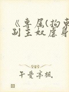 《专属(拘束控制主奴虐身调教)》by子