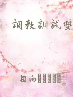 调教训诫双性文