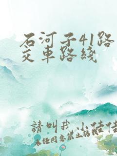 石河子41路公交车路线 石河子41路公交车路线