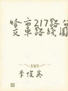 哈市217路公交车路线图