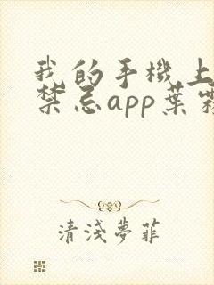 我的手机上全是禁忌app叶霖阅读全文 我的手机上全是禁忌app叶霖阅读全文