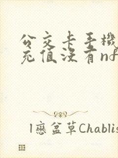 公交卡手机怎么充值没有nfc