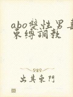 abo双性男妻束缚调教 abo双性男妻束缚调教