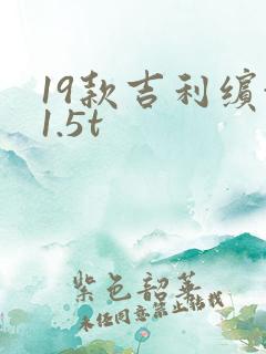 19款吉利缤越1.5t
