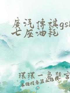 广汽传祺gs8七座油耗