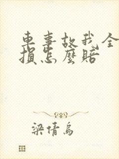 车事故我全责车损怎么赔
