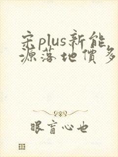 宋plus新能源落地价多少