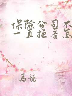 保险公司不理赔一直拖着怎么办