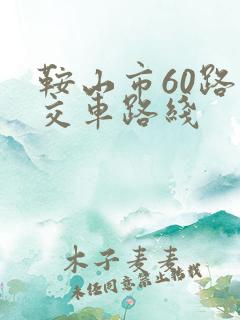 鞍山市60路公交车路线