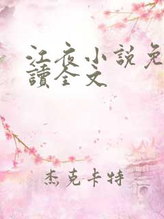 江夜小说免费阅读全文