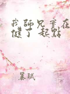 我师兄实在太稳健了 起点