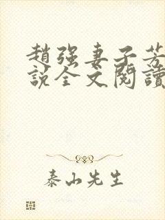 赵强妻子芳姨小说全文阅读