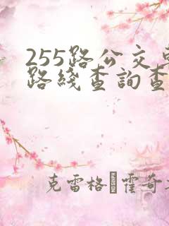 255路公交车路线查询查