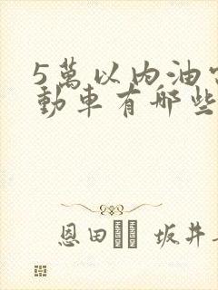 5万以内油电混动车有哪些