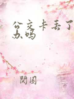 公交卡丢了能补办吗