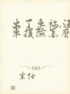 出了车祸,没有车损险怎么赔