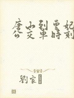 唐山到曹妃甸的公交车时刻表