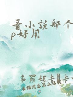 看小说哪个app好用