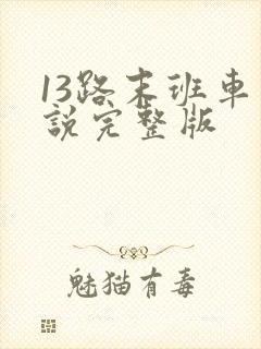 13路末班车小说完整版