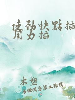 使劲快点插使劲用力插