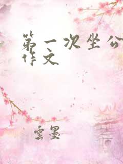 第一次坐公交车作文