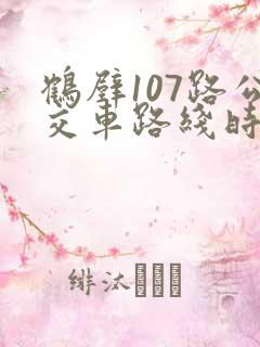 鹤壁107路公交车路线时间表