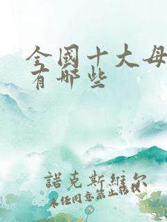 全国十大母婴店有哪些