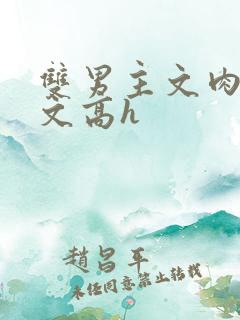 双男主文肉多荤文高h