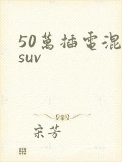 50万插电混动suv