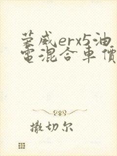 荣威erx5油电混合车价格