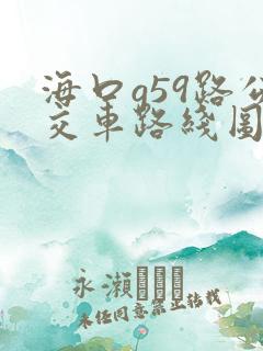 海口g59路公交车路线图