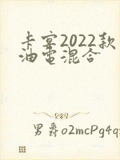 卡宴2022款油电混合