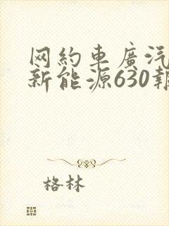 网约车广汽传祺新能源630报价