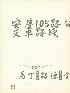 安庆105路公交车路线