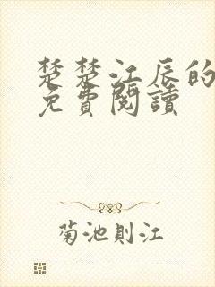 楚楚江辰的小说免费阅读