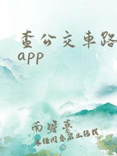 查公交车路线的app 查公交车路线的app