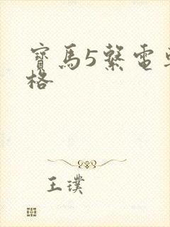 宝马5系电车价格 宝马5系电车价格