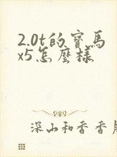 2.0t的宝马x5怎么样 2.0t的宝马x5怎么样