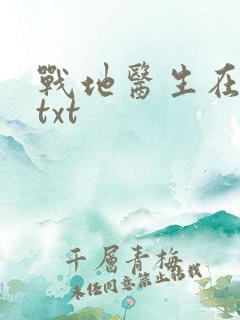 战地医生在都市txt