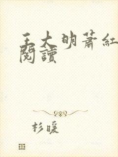 王大明萧红免费阅读