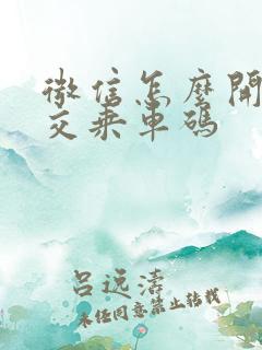 微信怎么开通公交乘车码 微信怎么开通公交乘车码