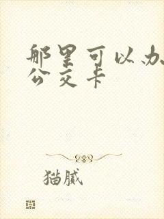那里可以办学生公交卡