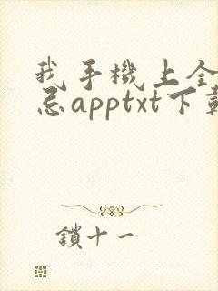 我手机上全是禁忌apptxt下载