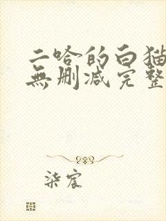 二哈的白猫师尊无删减完整版