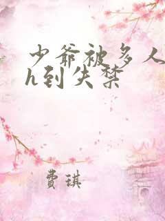 少爷被多人玩弄h到失禁