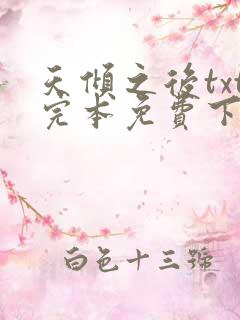 天倾之后txt完本免费下载